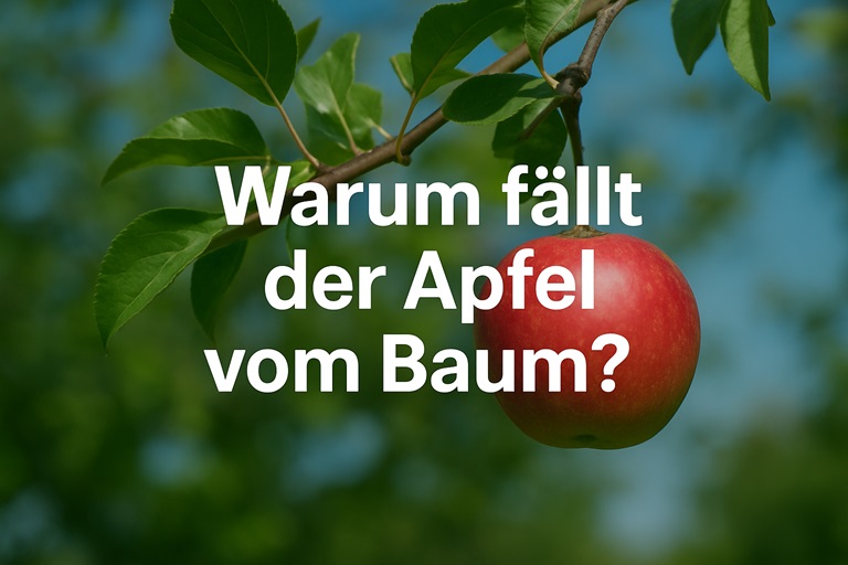 Warum fällt der Apfel vom Baum?