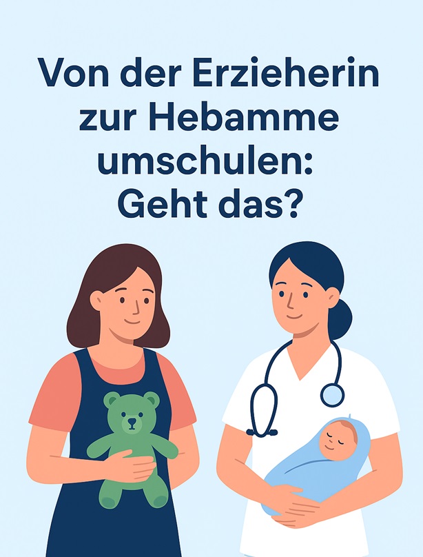 Von der Erzieherin zur Hebamme umschulen: Geht das?