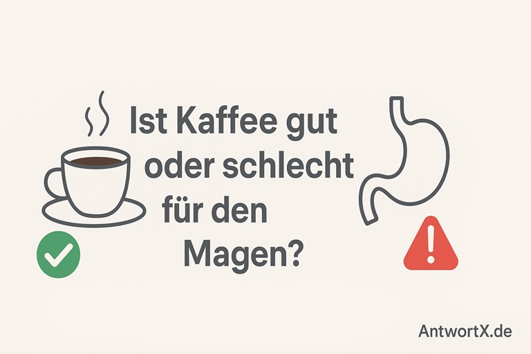 Ist Kaffee gut oder schlecht für den Magen?
