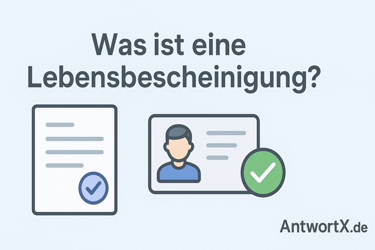 Woher bekomme ich eine Lebensbescheinigung – und was ist das?