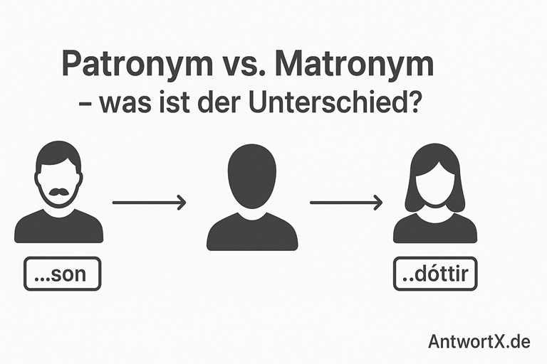 Was ist der Unterschied zwischen Patronym und Matronym?